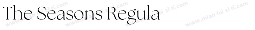 The Seasons Regula字体转换